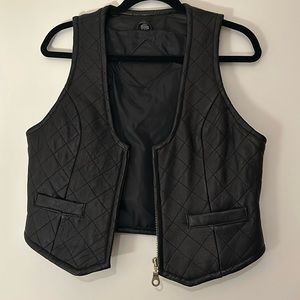 Jacqueline Ferrar vintage, leather vest. Genuine leather.